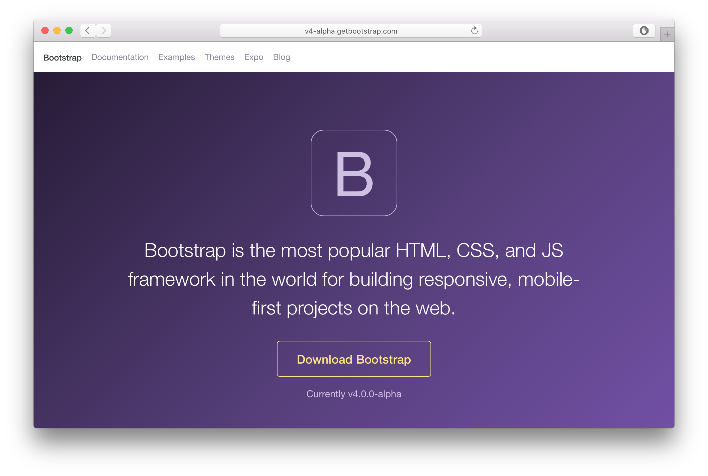 Bootstrap 4 alpha